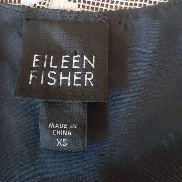 Eileen Fisher Silk Sequin  Shift Mini Dress - Picture 9 of 16